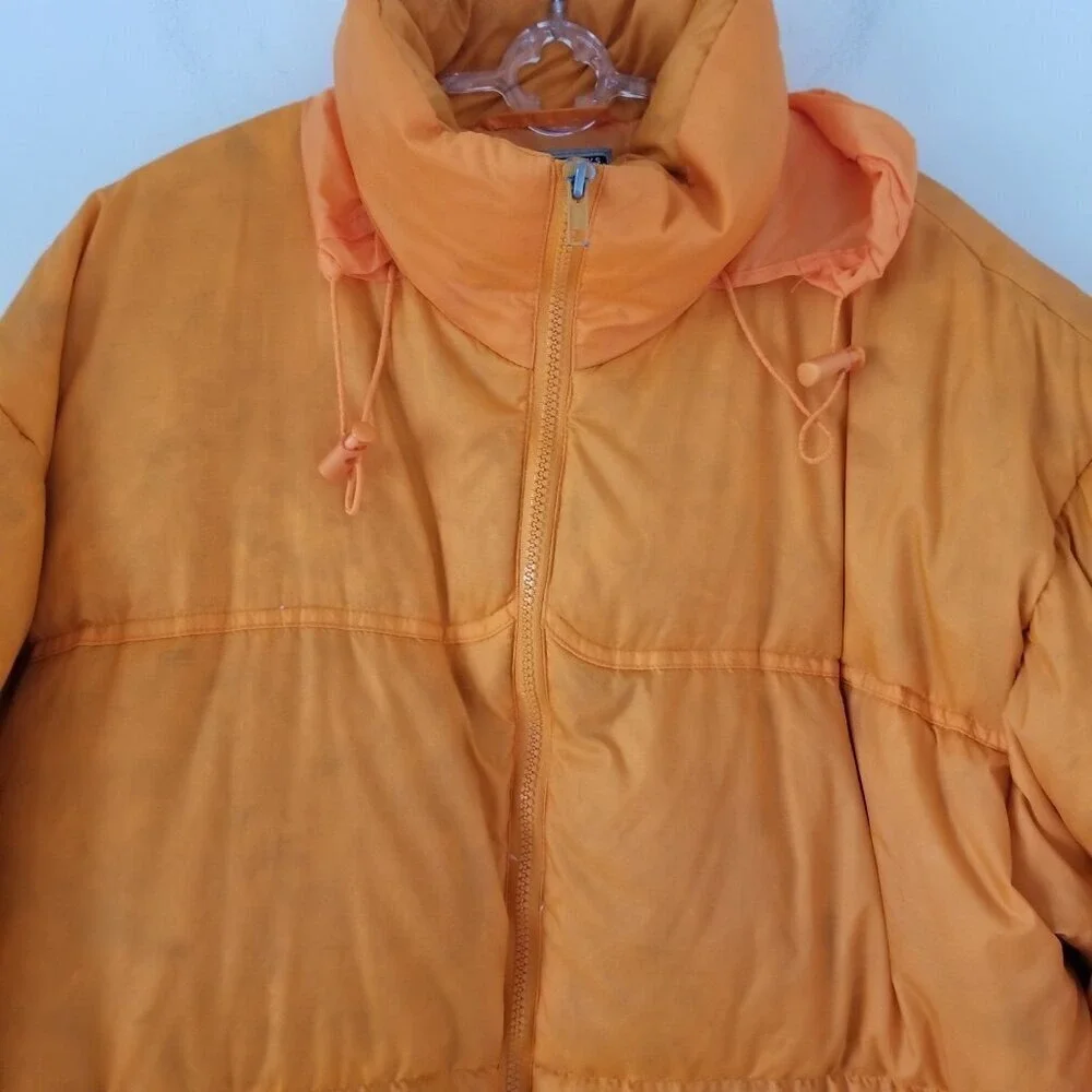 Steve Barrys Sz L Mens Jacket Outdoor Hooded Warm Goose Down Feather Puffer Coat